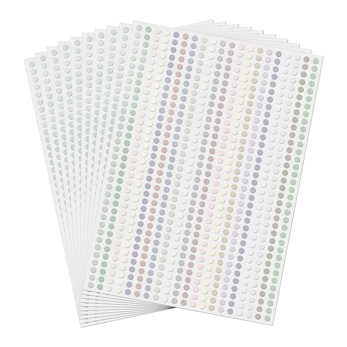 20 Colors Round Stickers 1/4 Inch Removable Vinyl Dot Label 7000 PCS