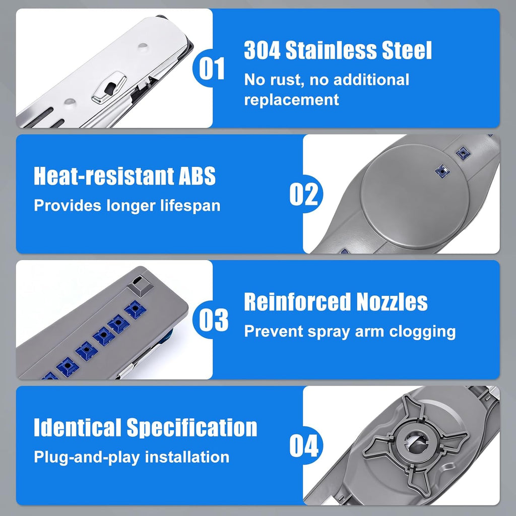Anti-leaking W10837249 Dishwasher Lower Spray Arm for Whirlpool Dishwasher | Dishwasher Lower Wash Arm Fits for