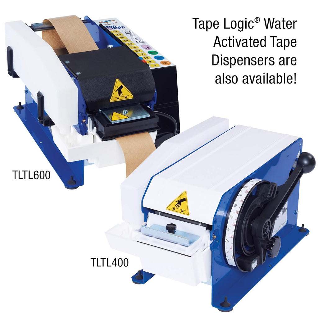 Tape Logic #7700 Reinforced Water Activated Tape, 3" x 375', Kraft, 8/Case