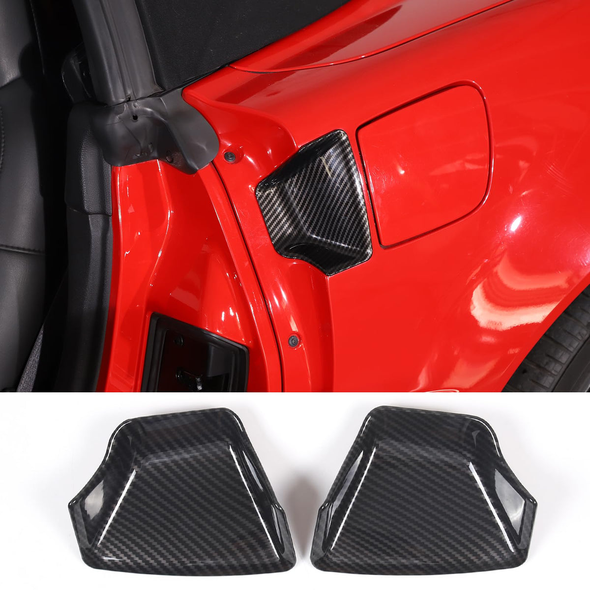 PIUGILH Door Handle Bowl Cover Trim Fit for Chevy Corvette C6 2005-2013