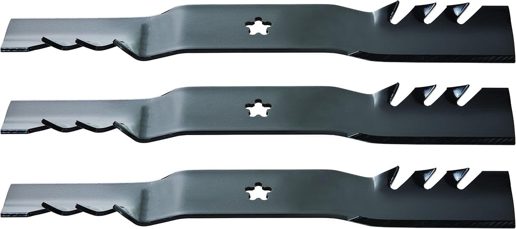 Lawn Mower Blades, 3 Pack, Gator G3 Mulching Blades, Lawn Mower Parts, 18-7/16" Length, 54" Deck, Fits Most Standard