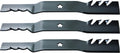 Lawn Mower Blades, 3 Pack, Gator G3 Mulching Blades, Lawn Mower Parts, 18-7/16" Length, 54" Deck, Fits Most Standard
