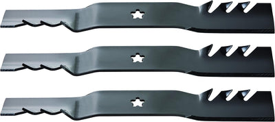 Lawn Mower Blades, 3 Pack, Gator G3 Mulching Blades, Lawn Mower Parts, 18-7/16" Length, 54" Deck, Fits Most Standard