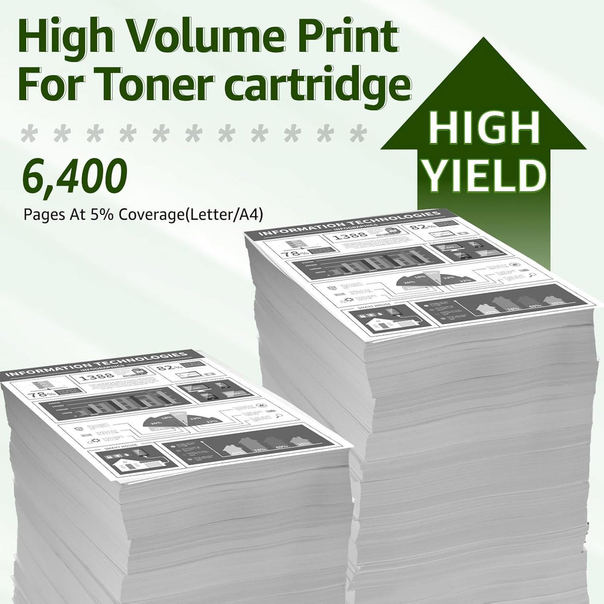 119II Black Toner Cartridge Compatible for Canon ImageClass MF6160dw 2 Pack