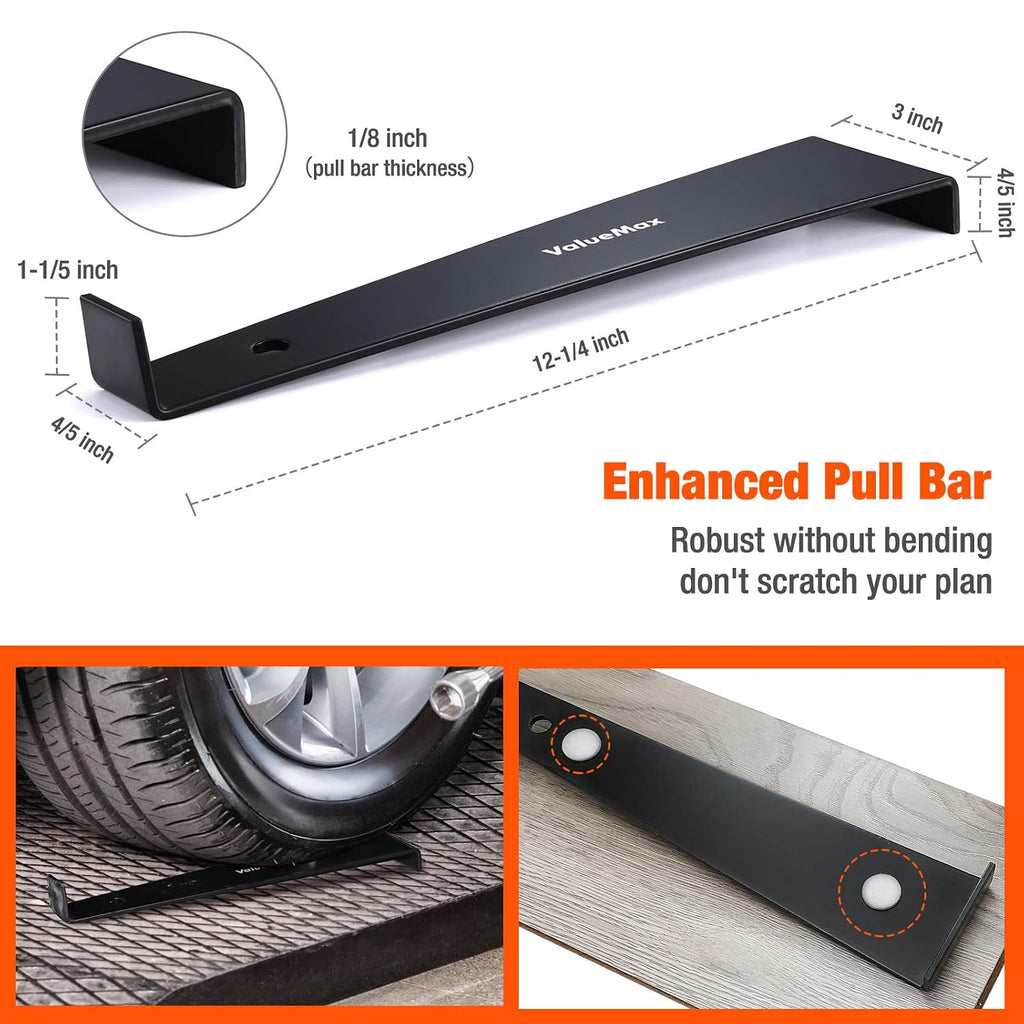 Laminate Wood Flooring Installation Kit with Solid Tapping Block, Wider Heavy Duty Pull Bar, Reinforced Double-Faced