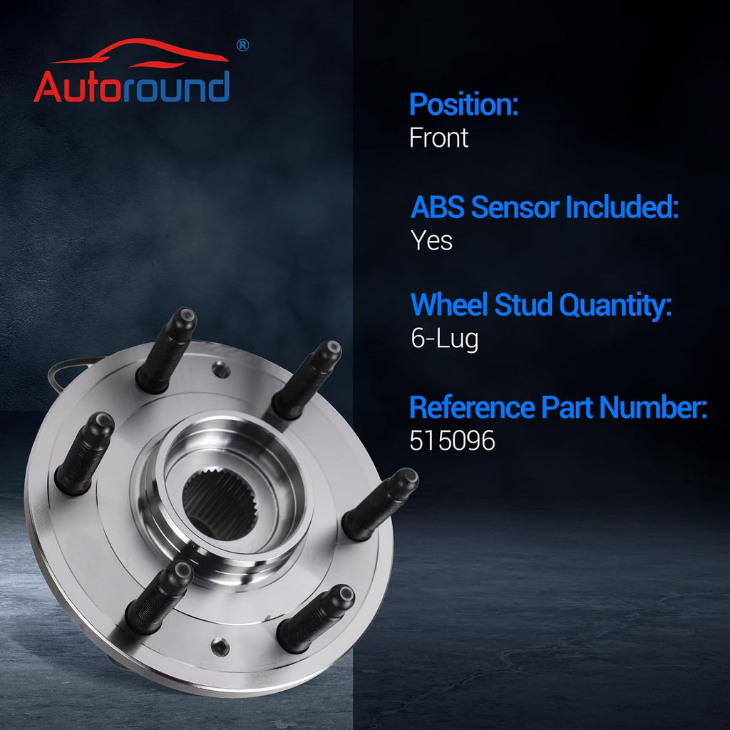 Autoround 515096 4WD Front Wheel Hub Assembly Fit 2007-2014 Chevy Tahoe
