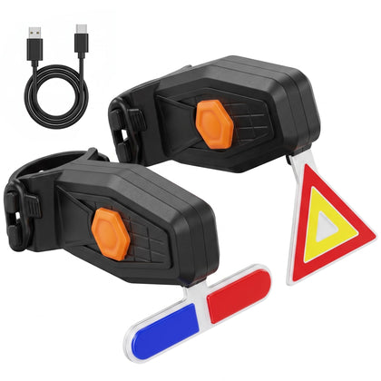Li&Zhao Bike Lights for Night Riding-Waterproof Rear Bike Light