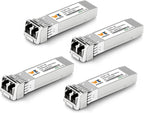 4 Pack 10GBase-SR SFP+ LC Transceiver, 10G SFP Module MMF Multimode 850nm