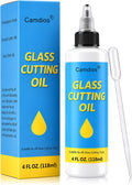 Camdios Glass Cutting Oil, 4 fl oz Precision Applicator for Glass Tools