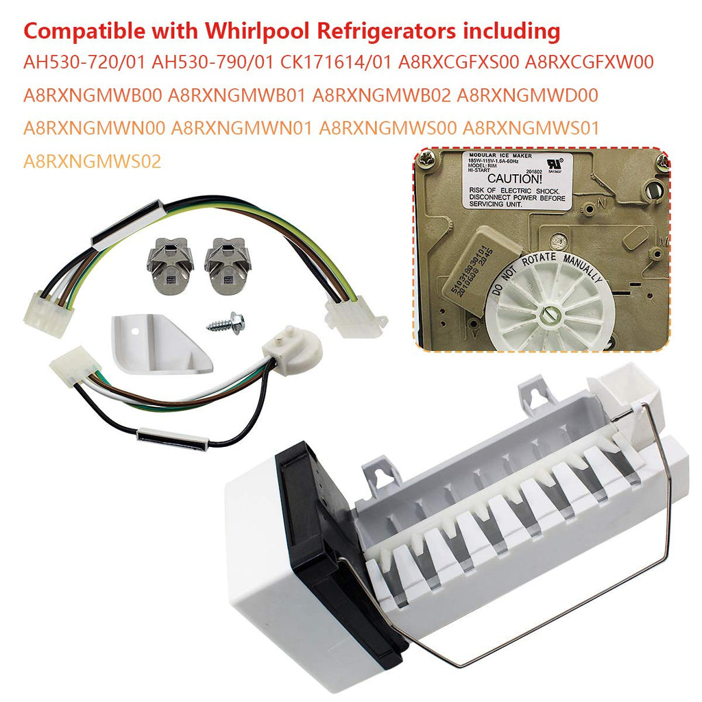 MAYITOP 4317943 Ice Maker Assembly for Whirlpool Kenmore Kitchenaid Refrigerator Freezer