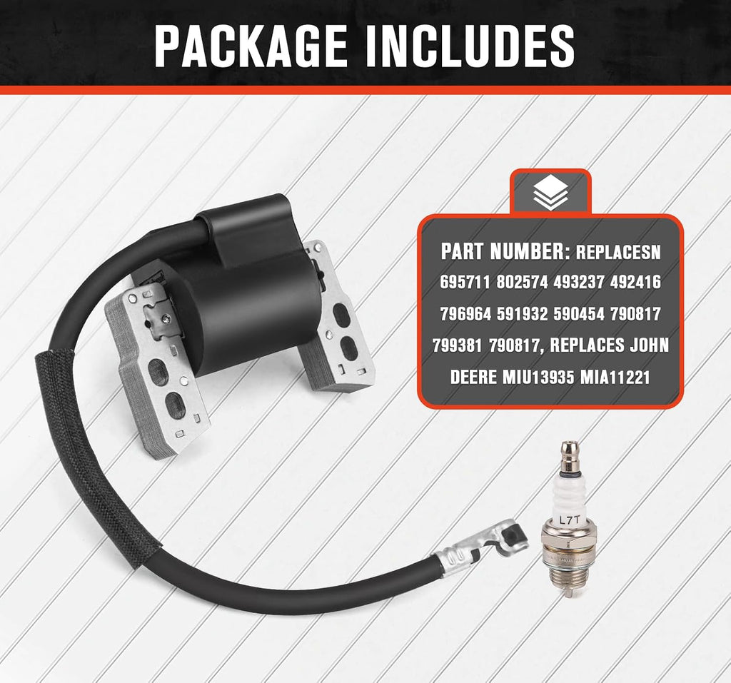 590454 Ignition Coil Compatible with Briggs & Stratton799381 790817 692605 802574 Magneto Armature, Compatible with