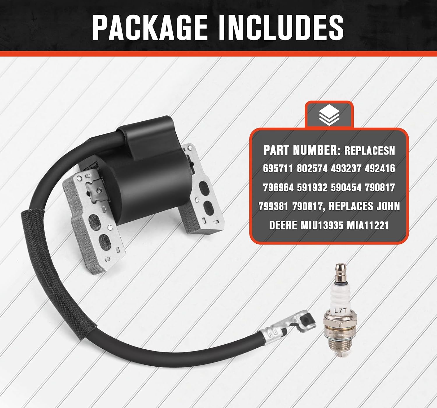 590454 Ignition Coil Compatible with Briggs & Stratton799381 790817 692605 802574 Magneto Armature, Compatible with