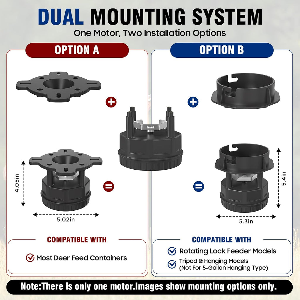 Deer Feeder Kit with 2 Mounting Options