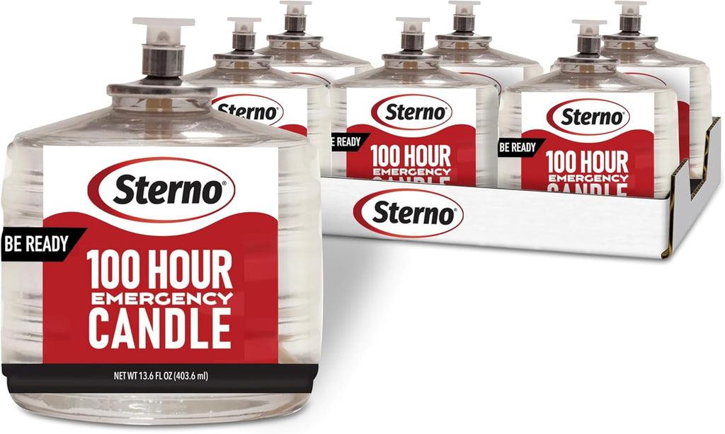 100-Hour Emergency Candles - Long Burning Unscented Candles for Emergencies and Power Outages - Burns Up to 100 Hours