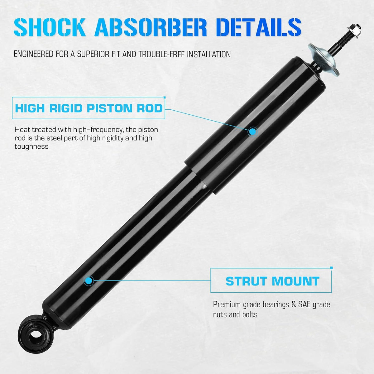 Rear Struts Shock for 2004-2012 Chevy Chevrolet Malibu/2005-2010 Pontiac G6