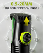Vacuum Beard Trimmer for Men: Cordless Electric Trimmer for Less Mess