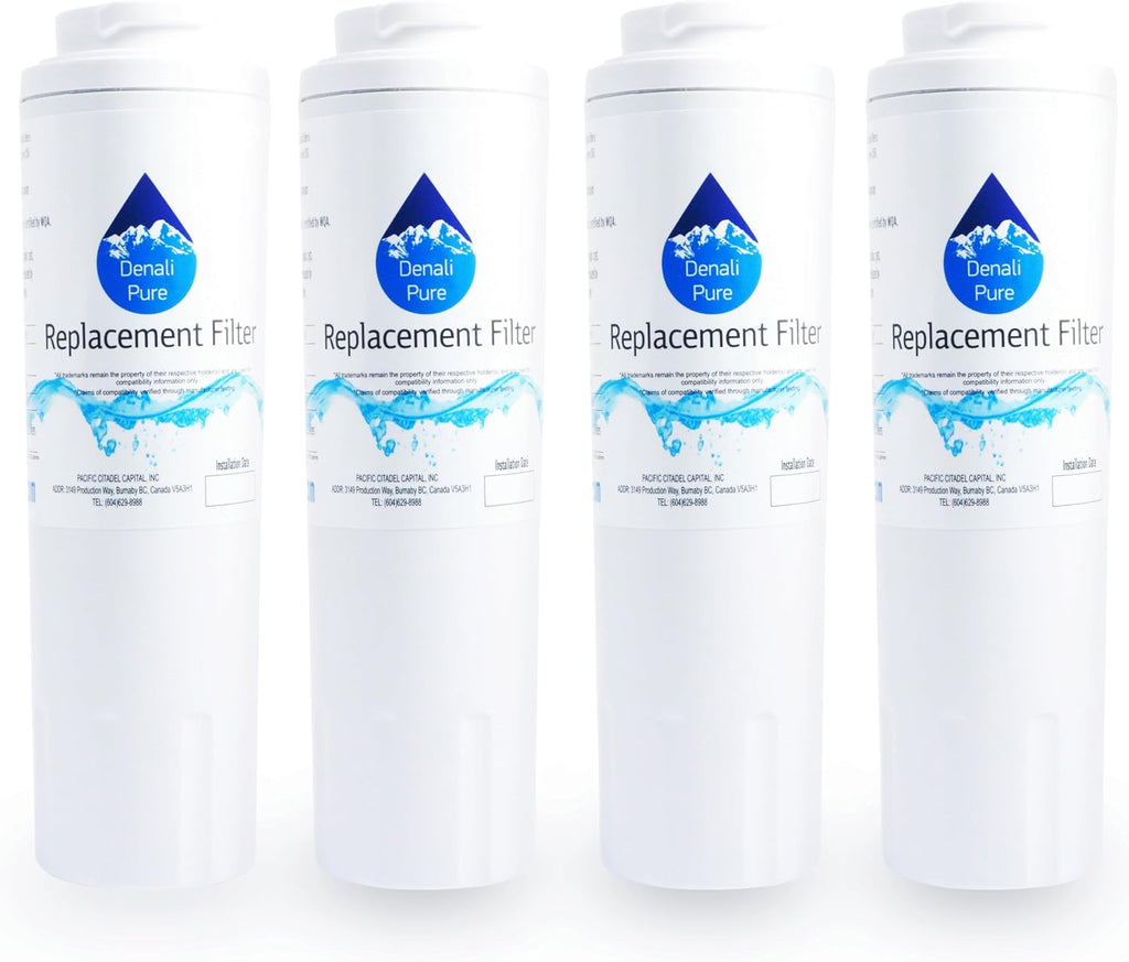 4-Pack Replacement for KitchenAid KFCO22EVBL1 Refrigerator Water Filter