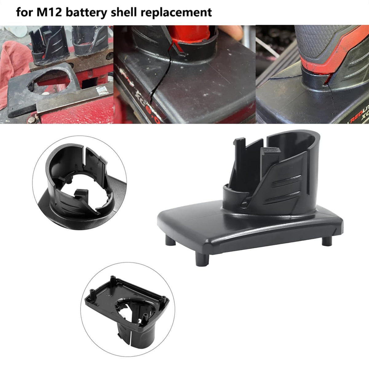4 Pack Battery Case Replacement for Milwaukee M12