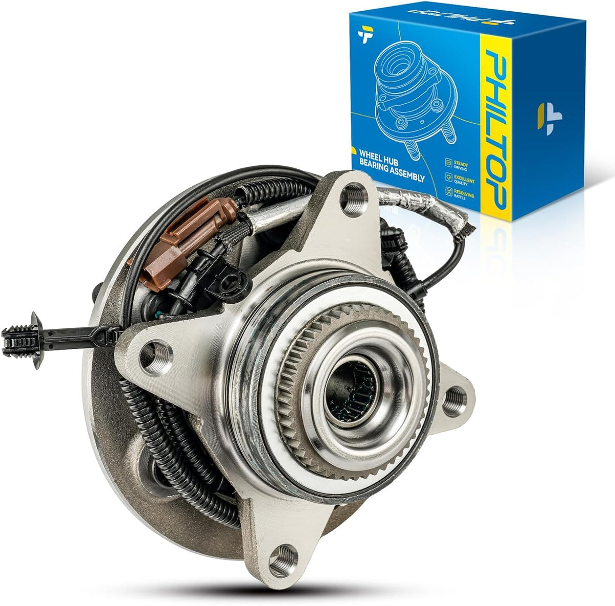 PHILTOP 515177 x1 Front Wheel Hub Assembly for 2018-2020 Ford F-150 4WD