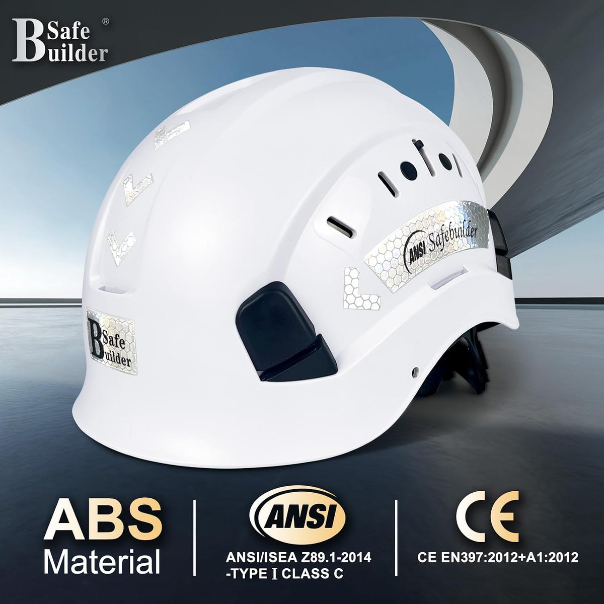 Construction Safety Helmet ABS Hard Hat Adjustable Ventilation System Hardhats Industrial Work Head Protection for