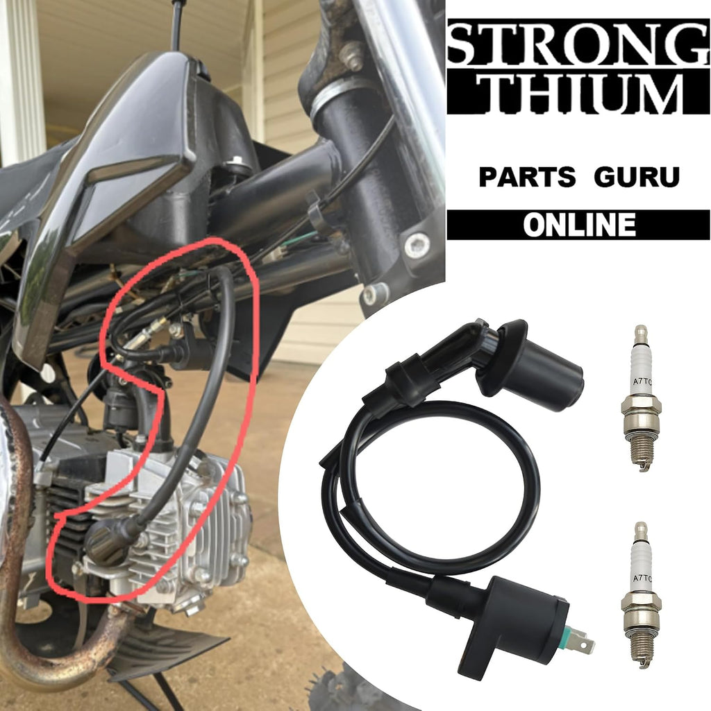 GY6 Ignition Coil SSR 125 A7TC Spark Plug Wire for 50cc 110cc 125cc 150cc 80cc 90cc Engine Moped Scooter ATV Go Kart
