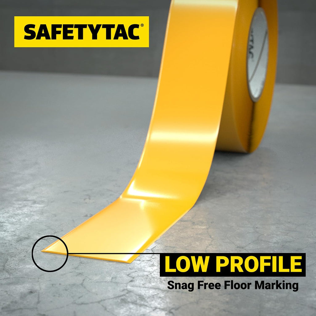Industrial Floor Marking Tape (Yellow, 2in x 100ft)