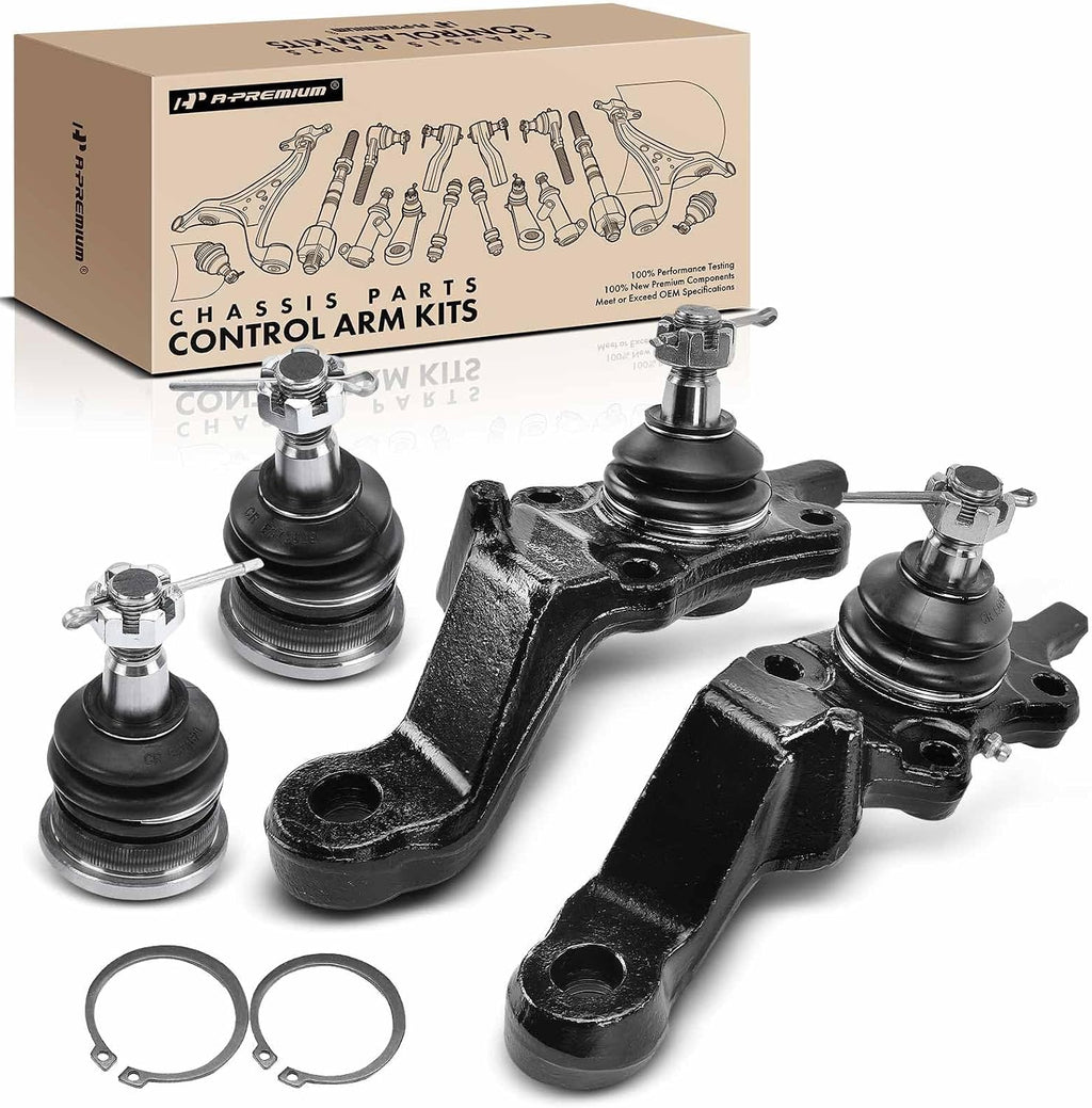 A-Premium Front Upper & Lower Ball Joint Kit, Compatible with Toyota