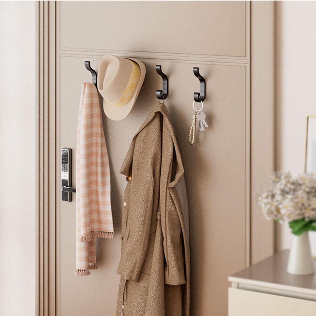 Coat Hooks Wall Mount for Hanging, Heavy Duty Backpack Hooks for Wall, Hold up to 30 lbs, Large Hanger Hooks for