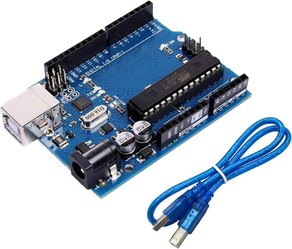 UNO R3 Board, ATmega328P, Includes USB Cable