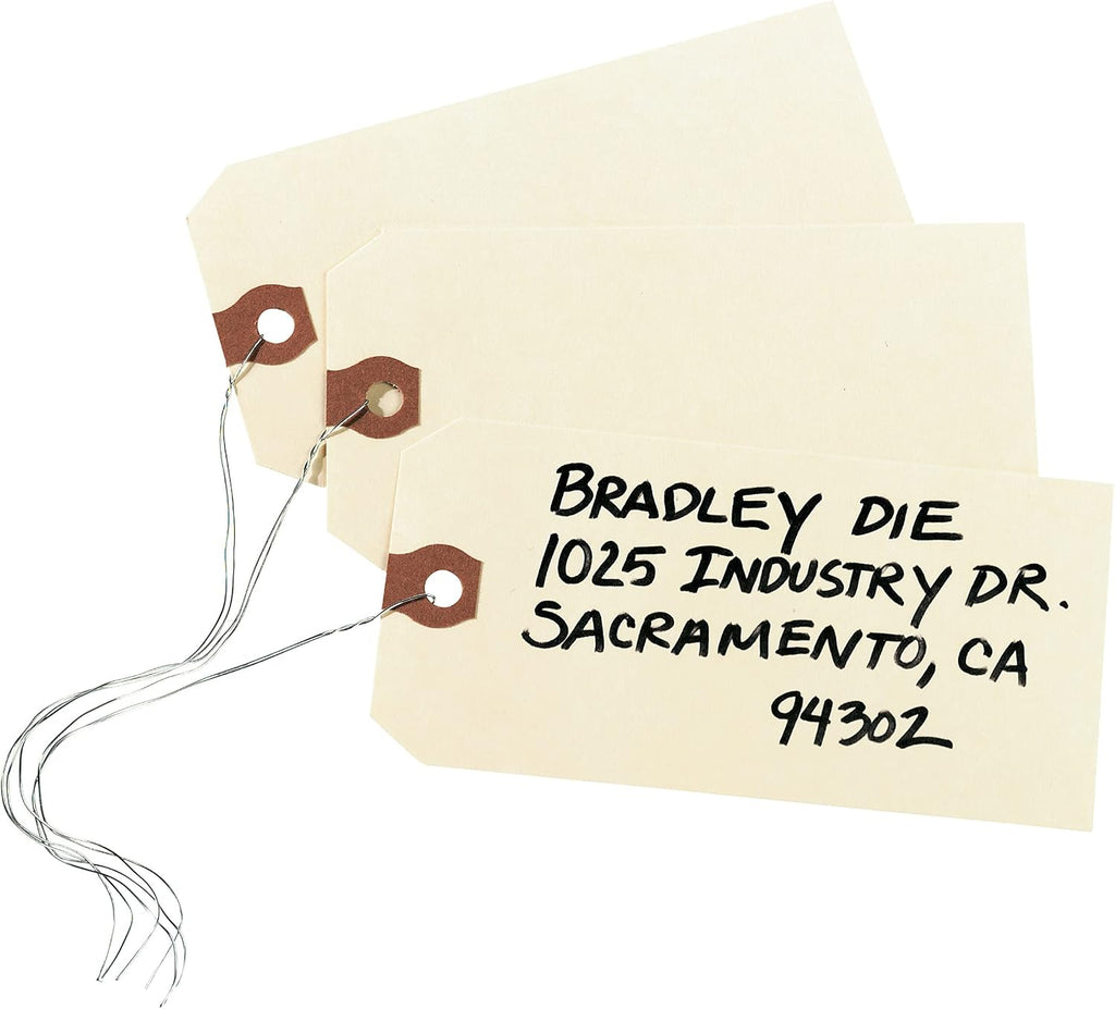 Unstrung Shipping Tags, 11.5 pt. Stock, 3-3/4" x 1-7/8", 1,000 Manila Hang Tags (12303)