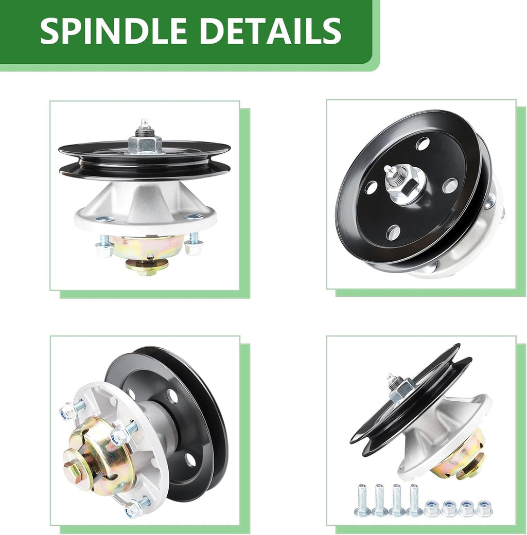 AM121342 AM121229 Deck Spindle Assembly Fit for John Deere 54 48 44 Inch 345 335 325 GT235 LX188 Mower Spindle JD LX178 LX240 GT275 GT245 GT325 Tractor Parts (3 Pack)