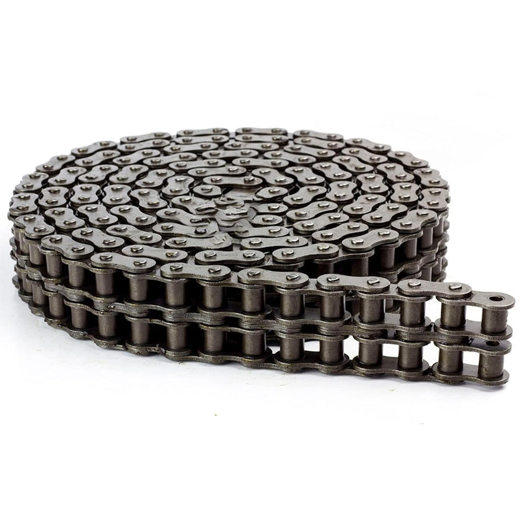Jeremywell 50-2 Double Strand Duplex Roller Chain 10 Feet with 1 Connecting Link