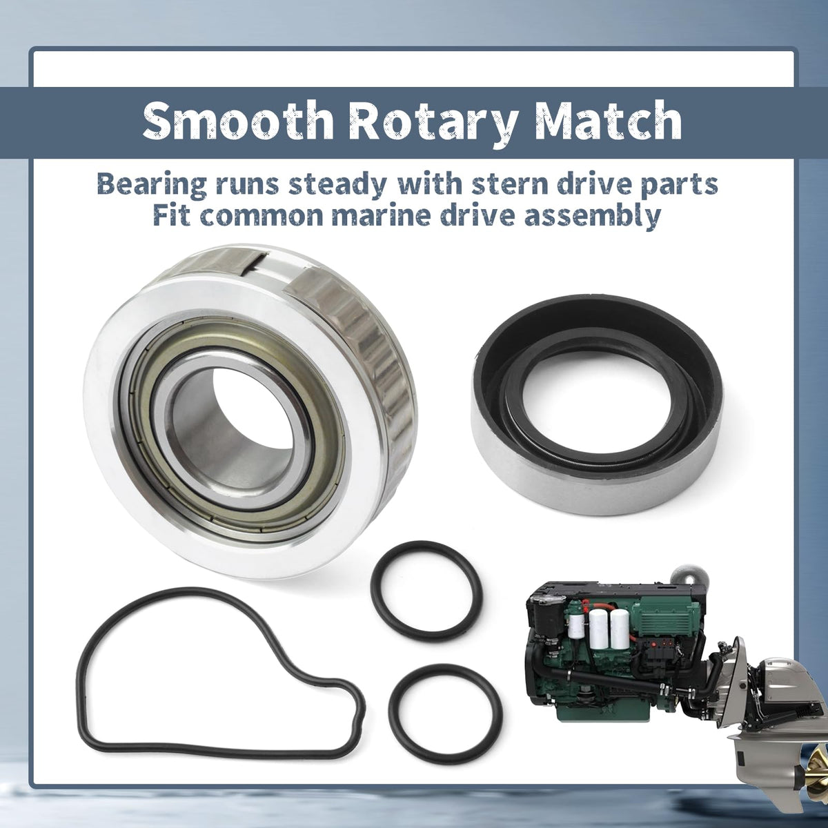 Erchon 3853807 Marine Bell Housing Gimbal Bearing Kit