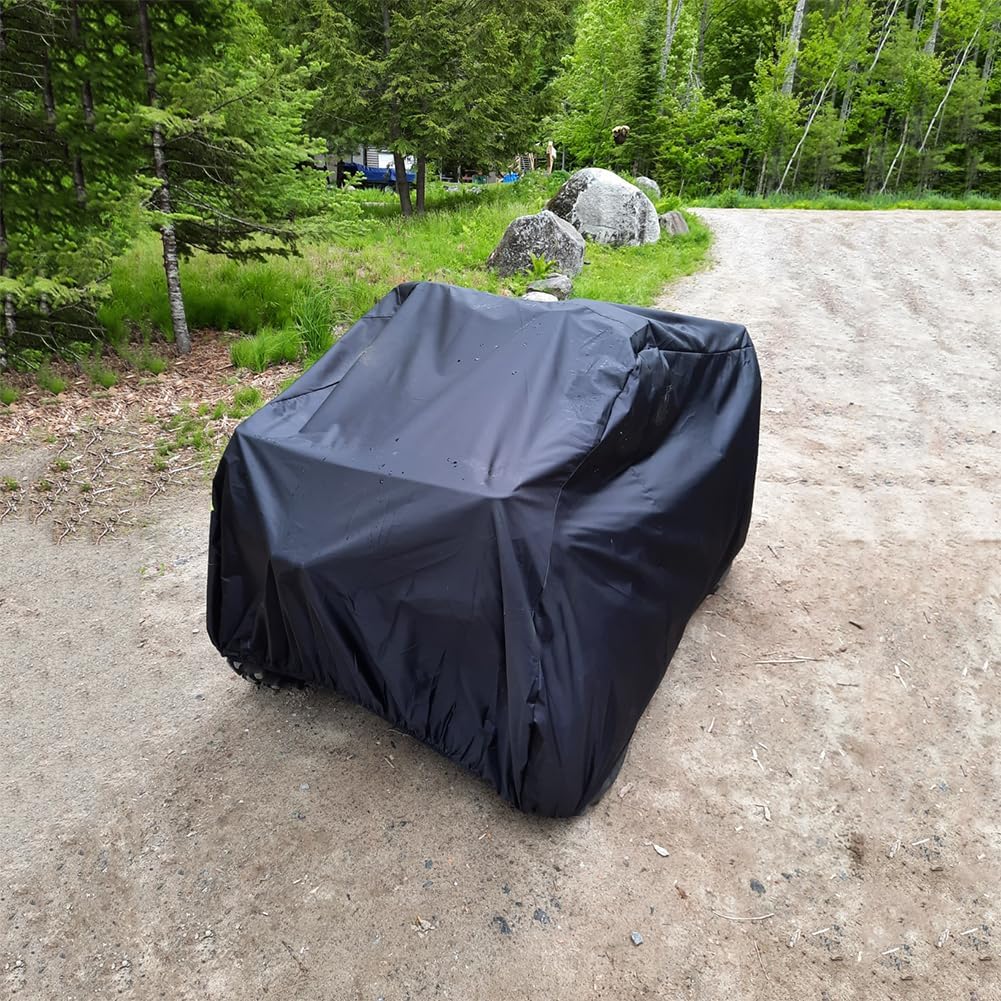 ATV Covers Waterproof Quad Covers, 86'' XXL Size Windproof & Anti-UV 4 Wheeler Covers Used for Polaris Yamaha Suzuki