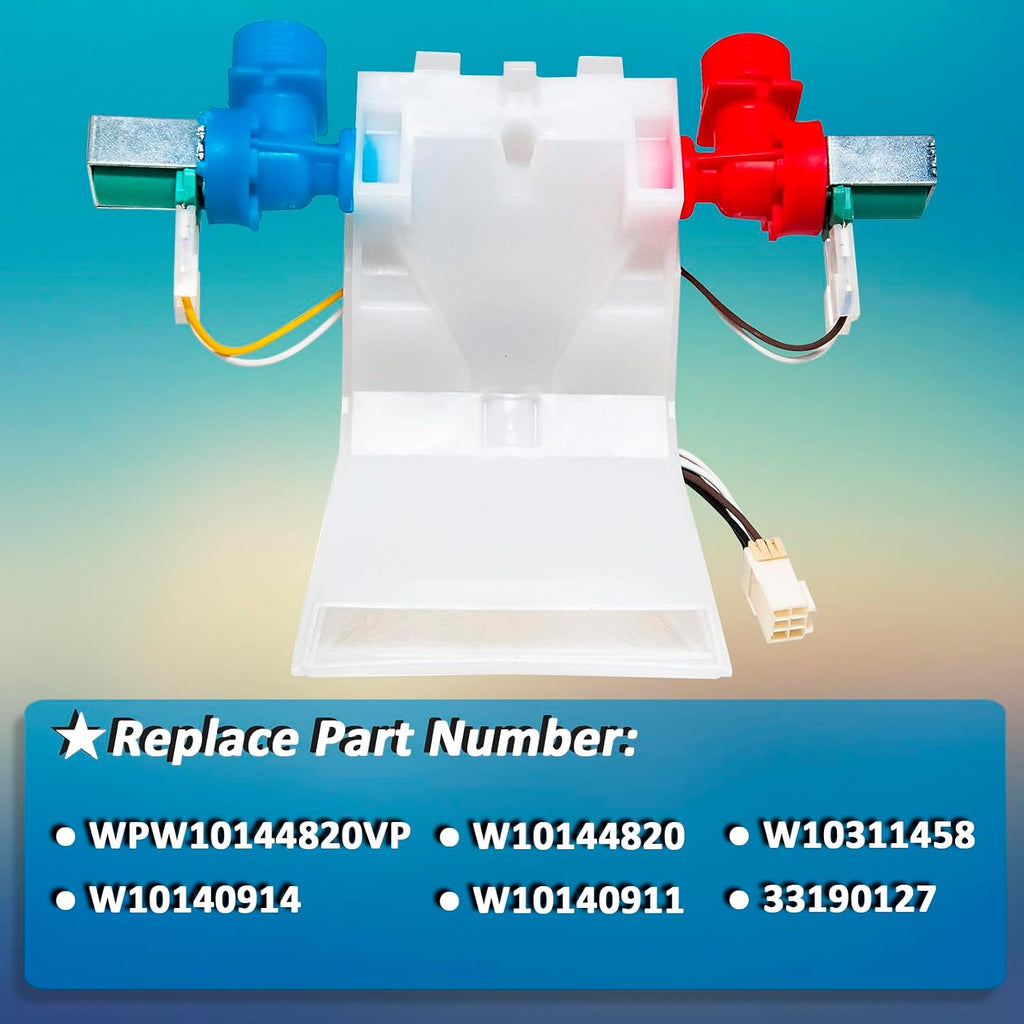 W10144820 Washer Water Inlet Valve Washing Machine Replacement WPW10144820