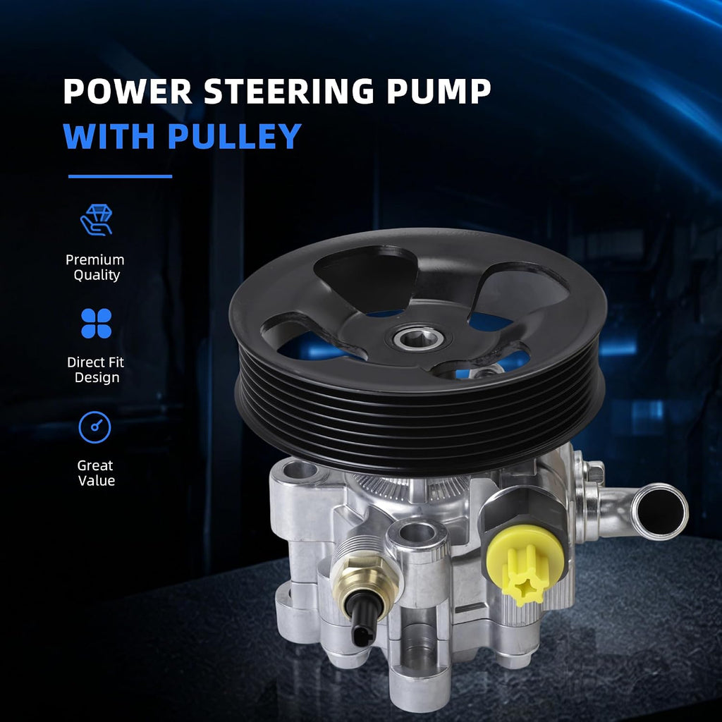 Power Steering Pump with Pulley for Toyota Camry Sedan 2002-2009