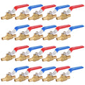20PC HeSun 1/2" Brass Crimp PEX Ball Valve(VALVE003-20)