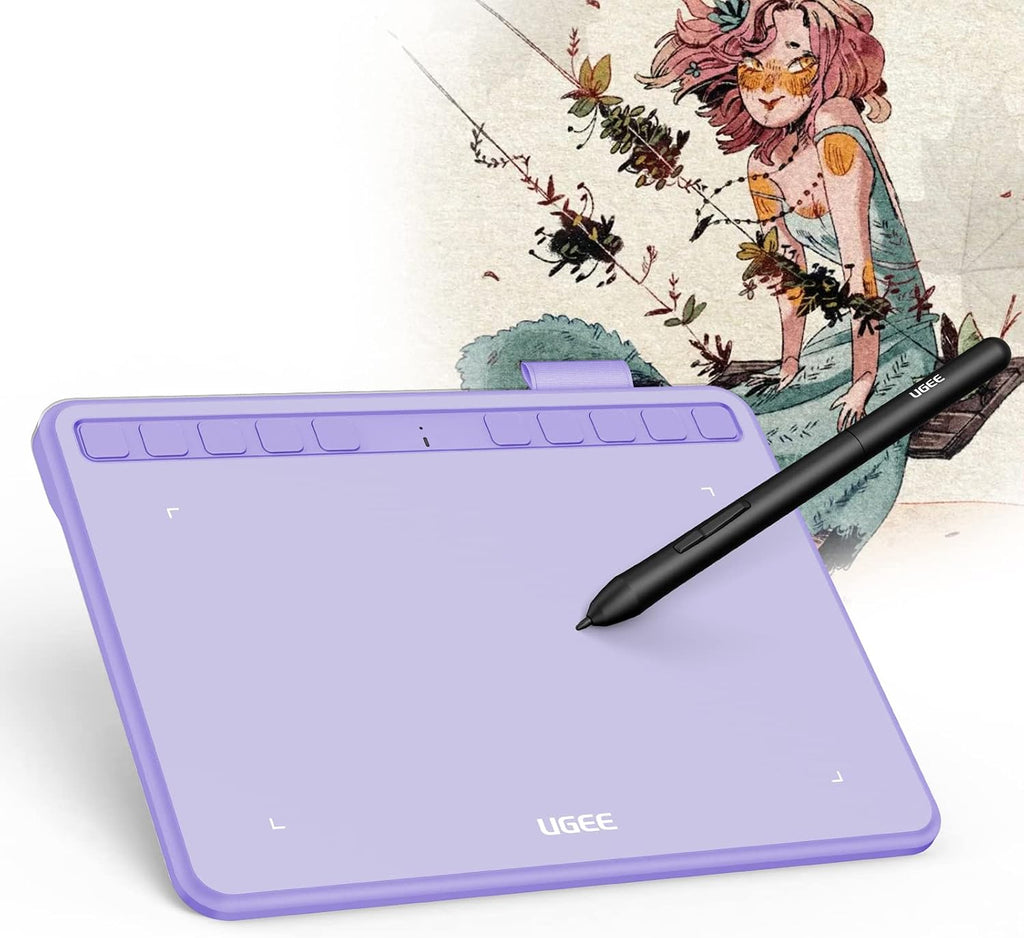 Drawing Tablet 6.5x4 Inches Computer Graphics Tablets with 10 Hot Keys，Digital Tablet Battery-Free Stylus 8192