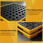 Small Oil Drum Spill Containment Tray, Modular Polyethylene Storage Tray