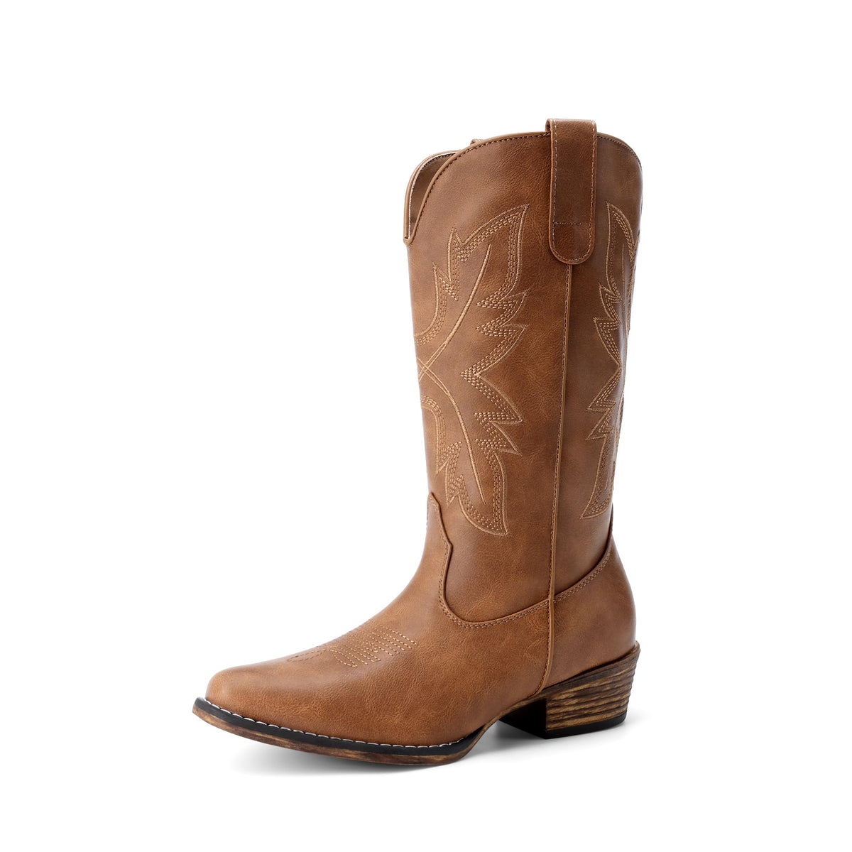 Cowboy Cowgirl Boots for Women,Brown,7