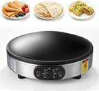 16-Inch Electric Saj Maker, 1600W Flatbread & Tortilla Griddle
