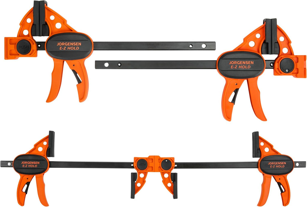 6" Bar clamps for woodworking - 4-Pack