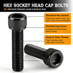 304PCS M5 Bolts Assortment Kit, Hex Socket Head Cap Screws Nuts