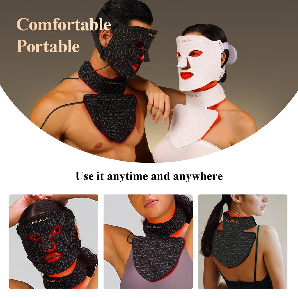 Led Red Light Therapy Face & Neck Mask
