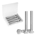10 Pcs M8 Hex Bolts M8-1.25 x 60mm Hex Head Screw Bolt