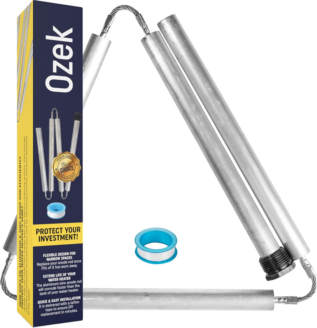 Ozek Anode Rod for Hot Water Heater - 44 in Segmented Aluminum Zinc Anode