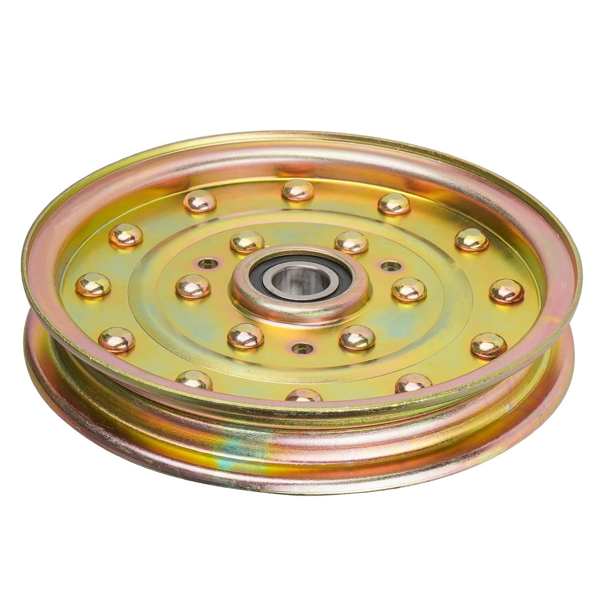 1-633109 116-4667 Flat Idler Pulley for Exmark Toro Lazer Z Z400 Z500 Z553 Z580 Z Master 52" 60" 72" Deck, Replace for 126-7685 132-9424, Fit for AC AS ASX HP LC XP XS Series Lawn Mower (2 Pack)