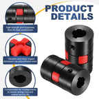 MECCANIXITY XL0 Type Flexible Elastic Shaft Coupling 12mm to 14mm Bore