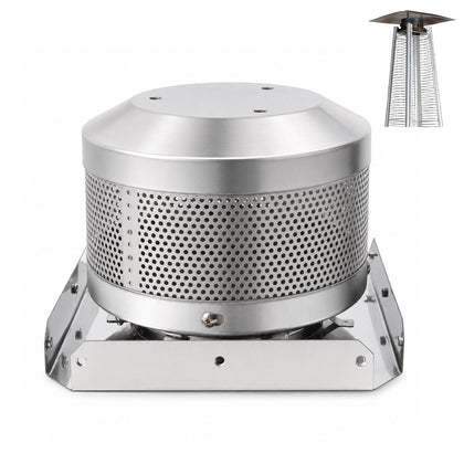 Patio Heater Emitter Screen and Base for 4-Sided Pyramid Glass Tube Heater