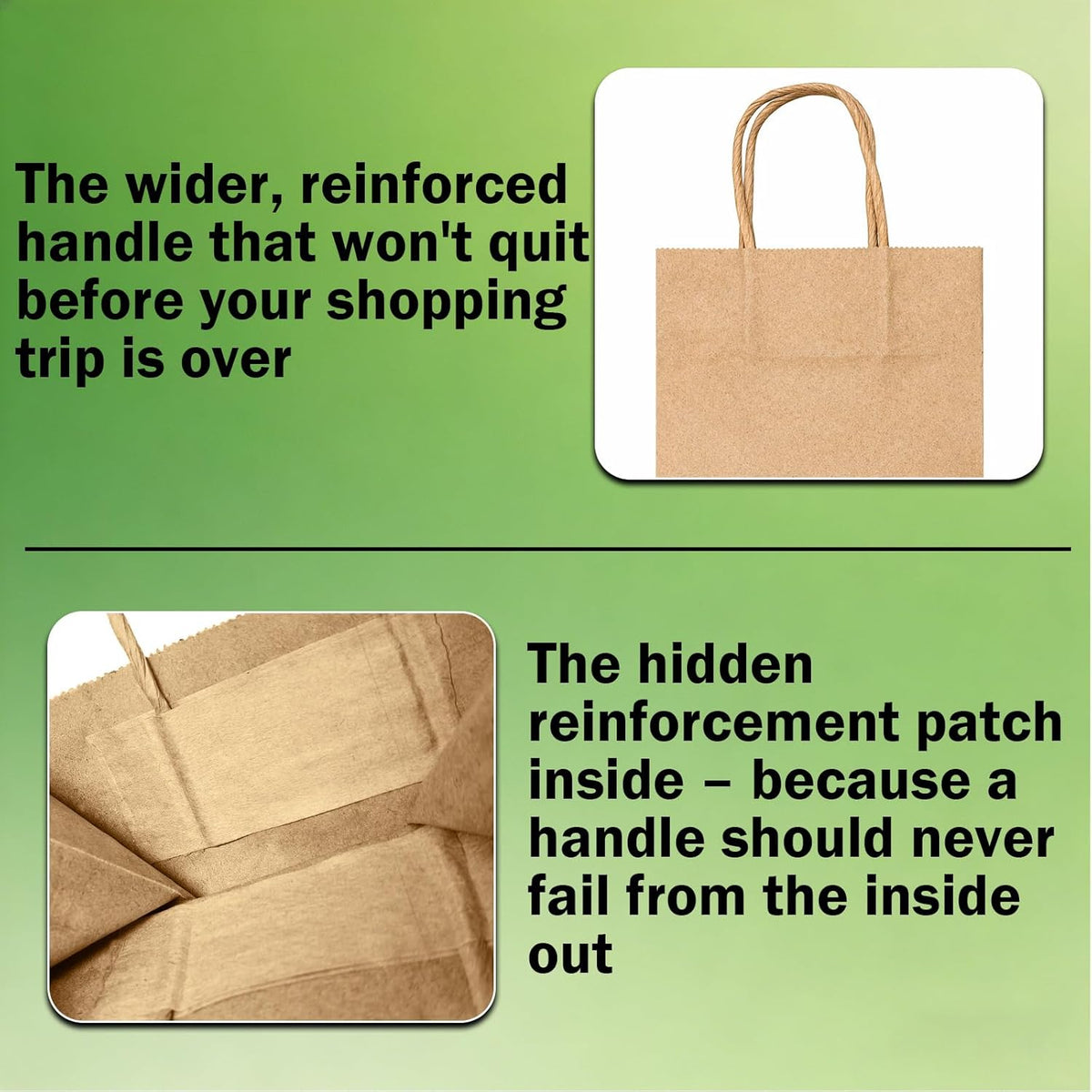30 Pack 5.15×3.15×7.8 in Kraft Small Paper Bags with Handles